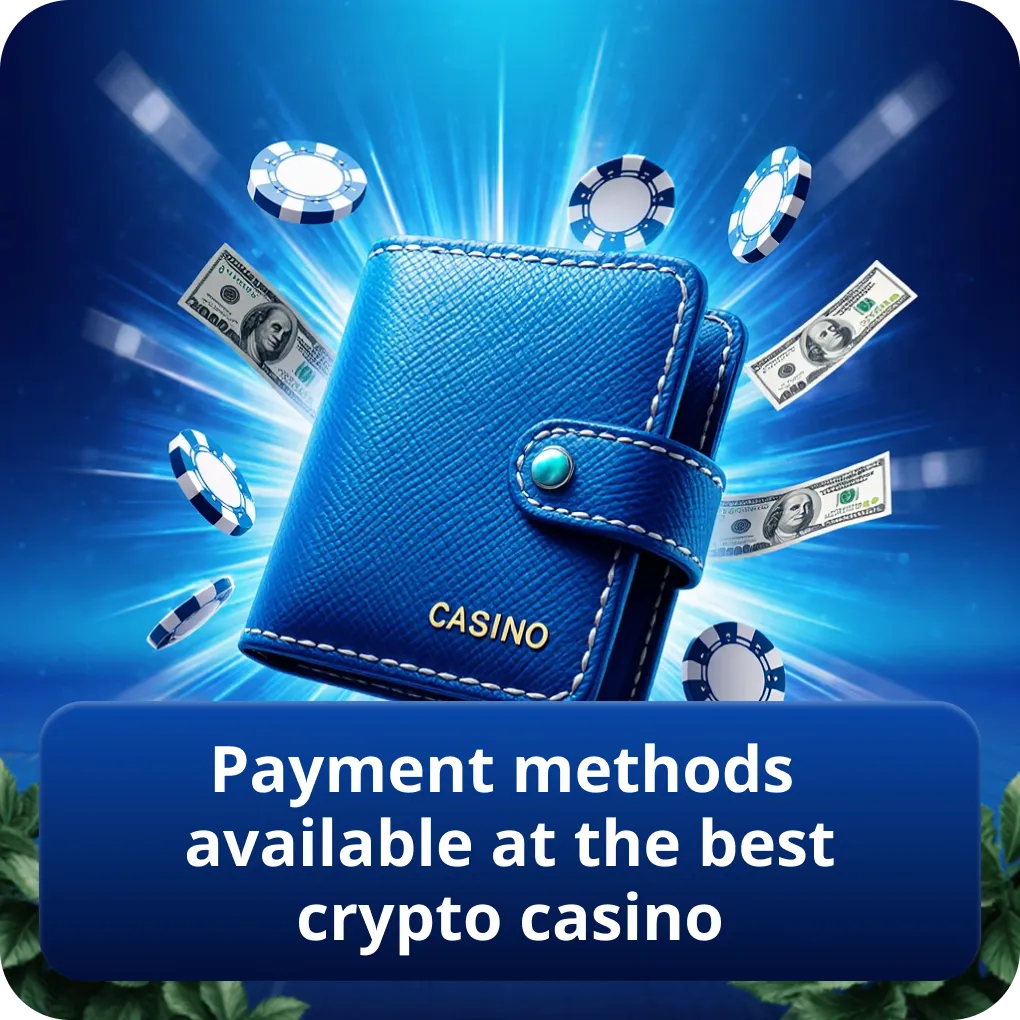 Payment methods available at the best Bitcoin casino